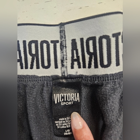 Victoria's Secret Black Leopard Print Track Pants - Picture 5 of 5